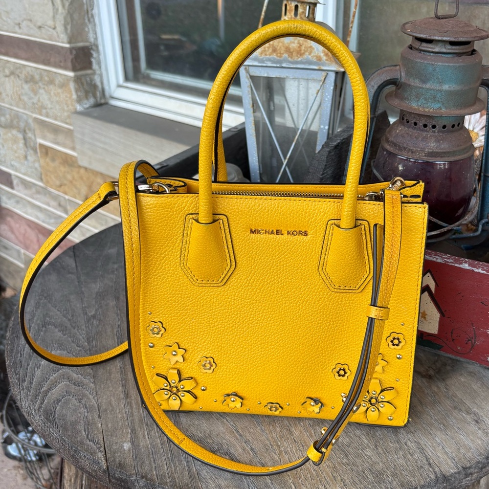 Michael Kors Yellow Floral‎ Satchel